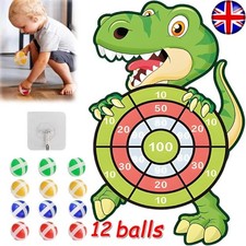 Large 73cm Kids Dart Board with 12 Sticky Balls - Indoor Ball Games for Fun UK