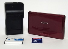  Tested Sony Cyber-shot DSC-TX7 Red Digital Camera 10.2MP Full HD w/ 1GB SDCard
