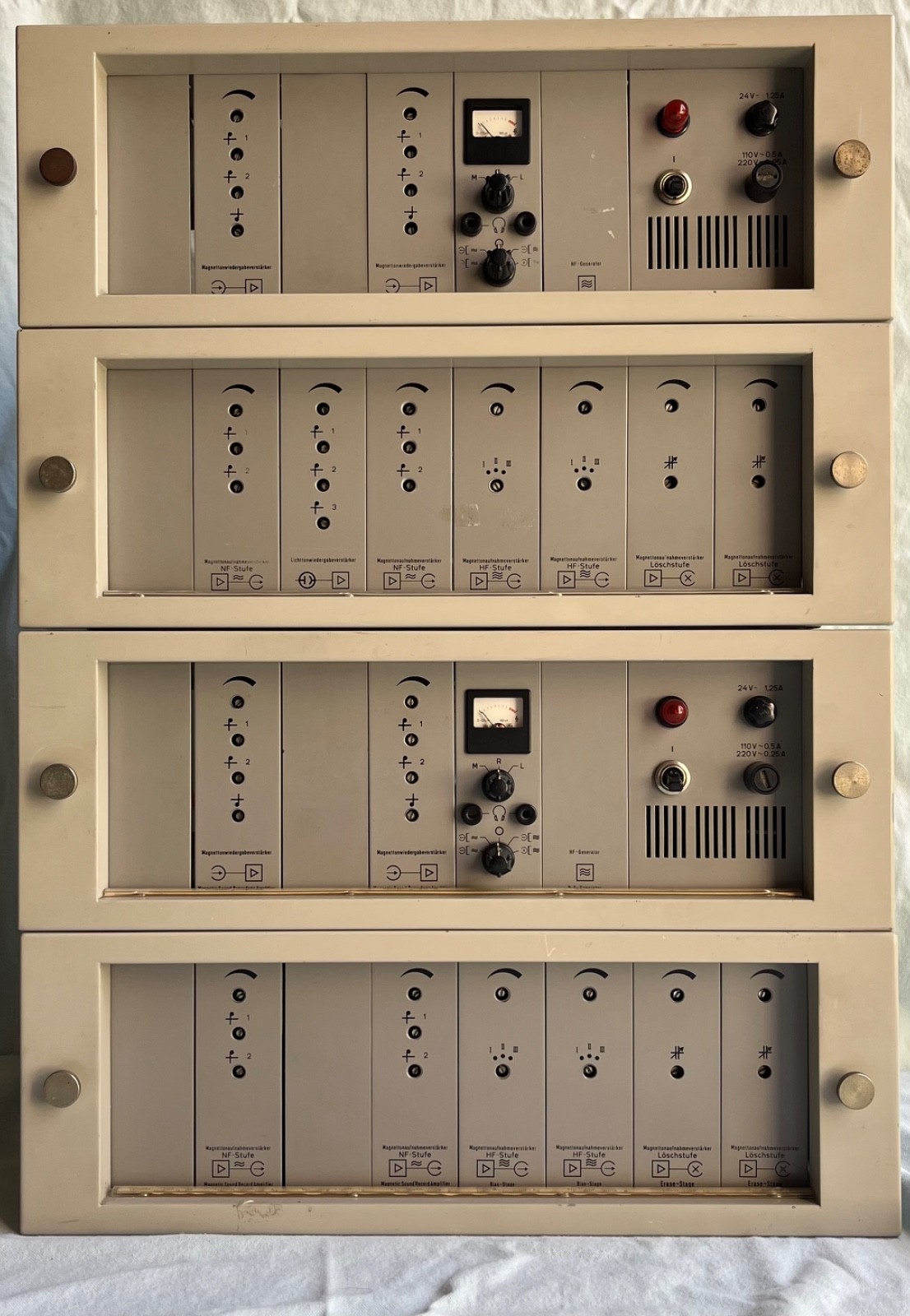 Rare Siemens Sitral Broadcast System | 2 Complete Racks | V257 | Klangfilm