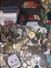 JUNK DRAWER LOT Estate Clean Out Vintage Coins Jewelry Sterling In Box Crystals — photo 9