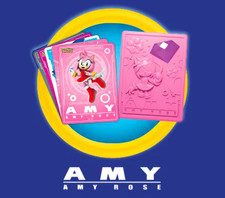 Wendy  s Sonic The Hedgehog Trading Cards - Amy Rose SEALED