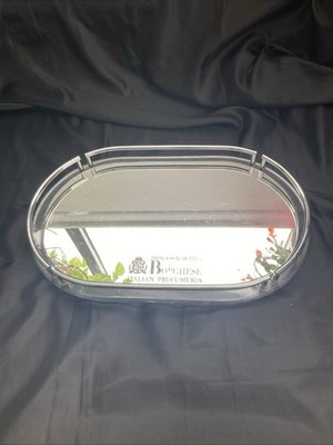 Princess Marcella Borghese Vanity Mirror Lucite Vintage 70s Hollywood Display