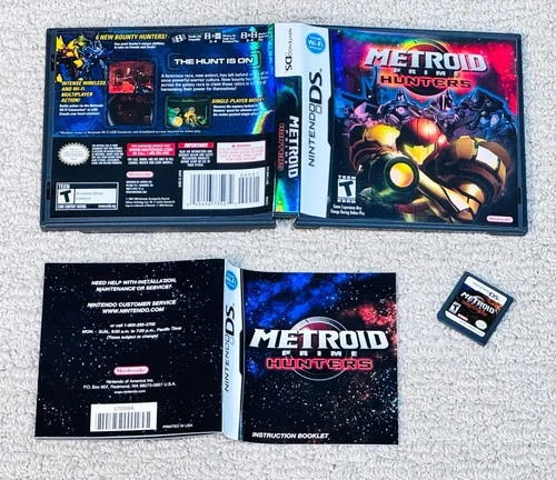 Metroid Prime Hunters (Nintendo DS Game) Complete - CIB - Tested - NDS
