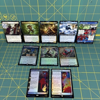 MTG 10x Lot Spider-Man Magic The Gathering Symbiote Lizard Gwen Stacy Reg & Foil