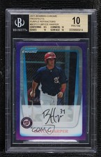 2011 Bowman Chrome Prospects Purple Refractor Bryce Harper BGS 10 PRISTINE 06bg
