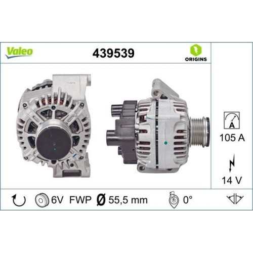 Alternateur Valeo 439539 restauration circuit électrique Fiat Lancia