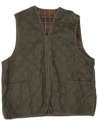 Barbour Herren Steppweste Größe 52 Large Grün Polyamid AL01