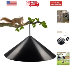 19-Inch Heavy-Duty Squirrel Baffle for Bird Feeder Protection - Rust Resistant