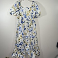 Express floral Puff Sleeve Maxi Dress (size XL)