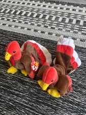 TY Beanie Baby   GOBBLES the Turkey 5.5 in 