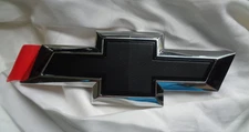 GENUINE GM CHEVY CHEVROLET BOWTIE EMBLEM - BLACK / CHROME ORIGINAL OEM NEW!