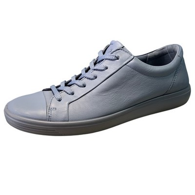 Ecco Soft Size 10 Mono 2.0 Sneakers Women's Blue Leather Casual Comfort Shoe