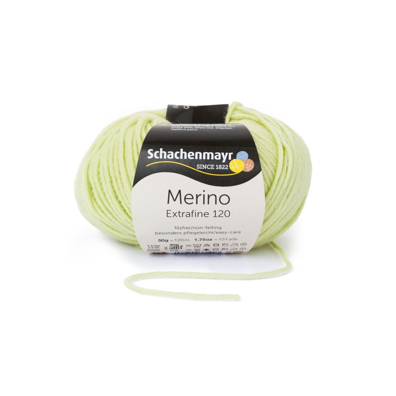 Merino Extrafine 120 By Schachenmayr - Limone (00175) - 50 G/Approx. 120 M Wool