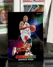 2024-25 Panini Obsidian ULTRA RARE CaseHit-Derrick Rose #13 -Black Color Blast