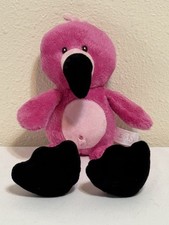 Spark Create Imagine 12 Inch Pink Flamingo Rattle Plush Interactive Toy Clean