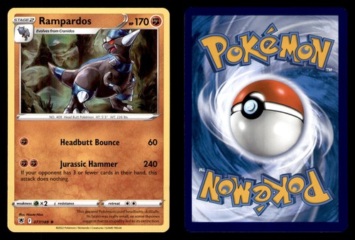 Pokemon Astral Radiance Rampardos 077/189 Holo 2022 Rare