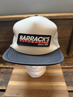 Vintage Barrack s Automotive Trucker Hat Snapback NWOT Mesh Nissin Cap