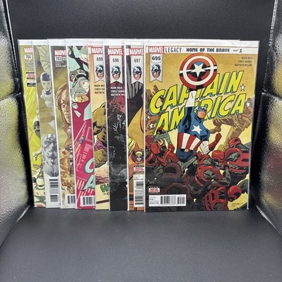 *Captain America #695 696 698 699 703 703 704 & 704 (2018, Marvel) (G17)(2)