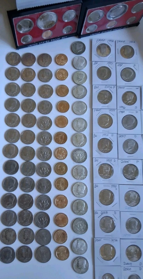 Silver/clad Mixed US Coin Lot Over 756+ Coins Rolls & Graded - Image 3 of 4