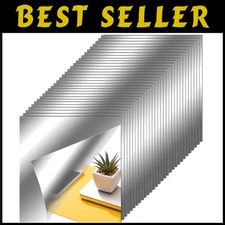 Space Theme Mirror Stickers - 12x12 Inches