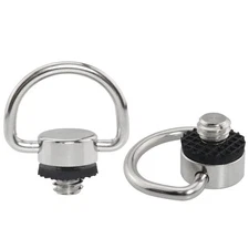 2PCS 1/4 inch D Ring Screw Hinged Holder Camera Fixing hread for... 