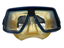 ScubaPro Vintage Dive Mask Blue/Black - Classic Scuba Diving Snorkeling Goggles