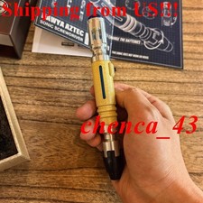 IN US  Replica Doctor Who 9th Metal Sonic Screwdriver LED Scalable Xmas Gifts