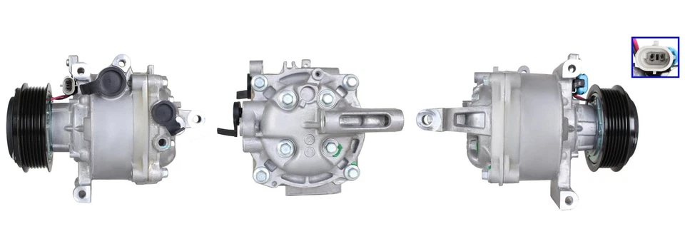 COMPRESSOR AIR CONDITIONING ACP01211 FOR VAUXHALL MOKKA OPEL 4cyl A16DTH 1.6L - Image 2 of 4