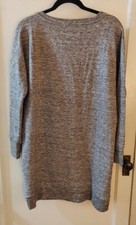 Daily Ritual Long Sleeve Sweater Dress Heather Grey Small P