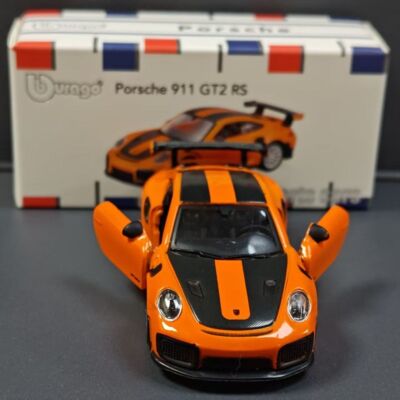 911 GT2 RS 1:64 Diecast Model by Bburago - Orange Collector's Gift