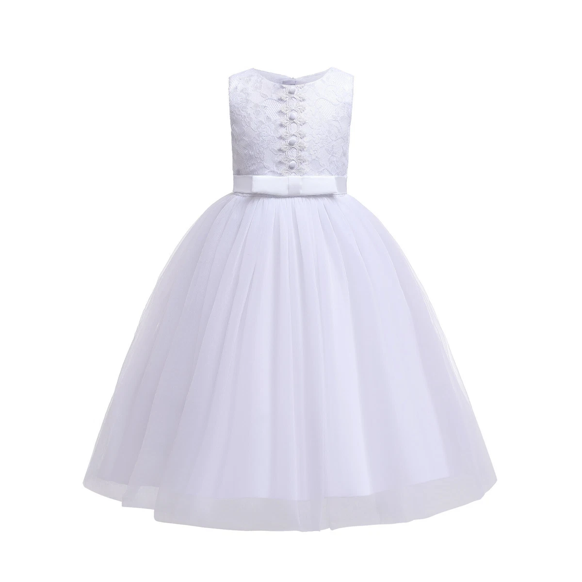 Little Girl In White Communion Dress. First Holy Communion - Concept. Young  Model In The White Communion Dress Stands In An Elegant Palace. Stock  Photo, Picture and Royalty Free Image. Image 163370375.