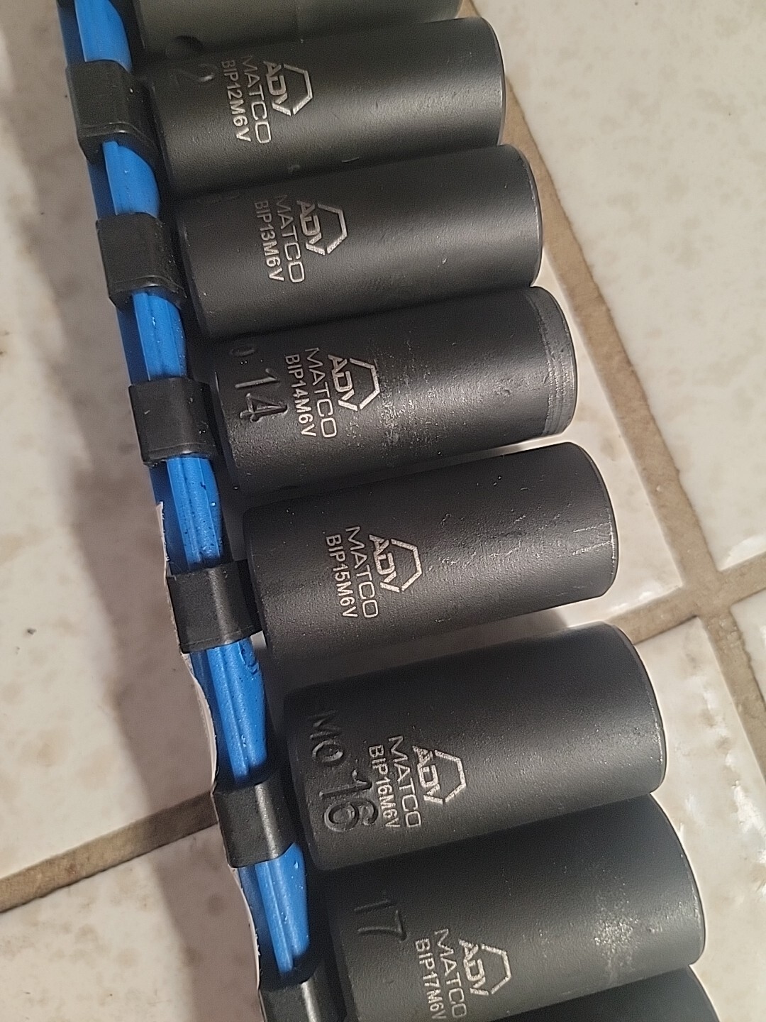 Matco Tools 3/8" Drive 12 Piece Metric Midlength Impact Socket Set ADV ...