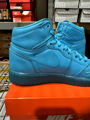Used GS Air Jordan 1 High 'Gatorade - Blue Lagoon' Size 6Y AJ6000