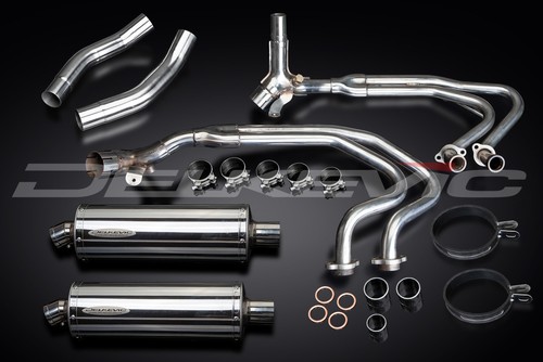 Honda ST1300 Pan European ABS Complete Exhaust 4-2 14" Oval Stainless Mufflers - Picture 5 of 5