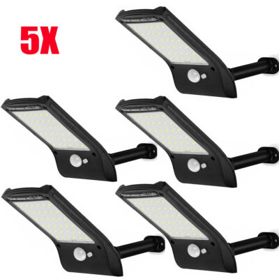 Waterproof 36 LED Solar Power PIR Motion Sensor Wall Light Outdoor Garden Lamp