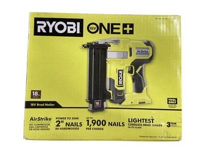 #ad #ad Ryobi ONE 18V AirStrike 18 Gauge Brad Nailer Cordless Model P321 Tool Only $73.44