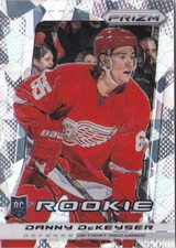 13-14 Panini Prizm Danny DeKeyser /30 Rookie CRACKED ICE Red Wings 2013