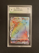 GRAAD 9.5 188/185 Pikachu VMAX Hyper Rare Rainbow Pokemon Vivid Voltage