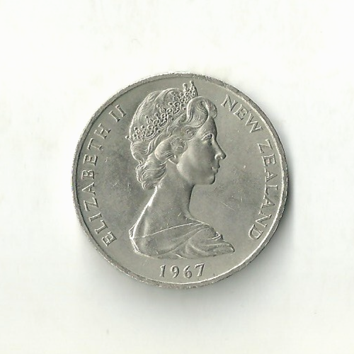 New Zealand 1 Dollar 1967 Decimalizations Commemorative (KM#38.1) - Picture 2 of 2