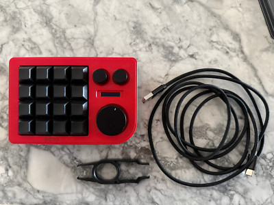 DOIO KB16B-02 Programable Macro Keyboard Updated Macro Pad - Red