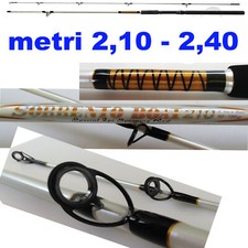 Canna bolentino 2 pezzi pesca mare orata mormora pagello metri 2,10 - 2,40 barc 