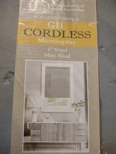  26"X64" Gray Cordless 1" Light Filtering Mini Blind   Morningstar Furnishings