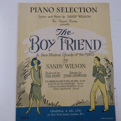 piano selection BOY FRIEND Sandy Wilson arr. Chris Langdon 1954