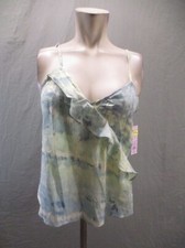 NWT Wild Fable Size M Womens Multicolor Stretch Ruffle Cami Summer Tank Top 665