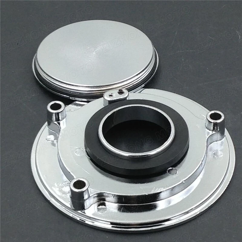 Tapas plateadas sin llave para tanque de combustible aptas para Suzuki GSXR600 GSXR750 GSXR1000 2003-2016 Foto 2 de 4