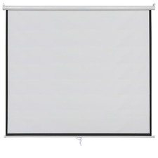 100 Inch 16:9 Manual Pull Down Projector Projection Screen for Watching Movie