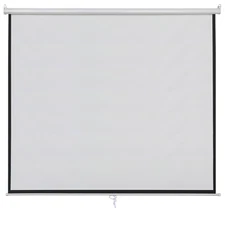 100 Inch 16:9 Manual Pull Down Projector Projection Screen for Watching Movie