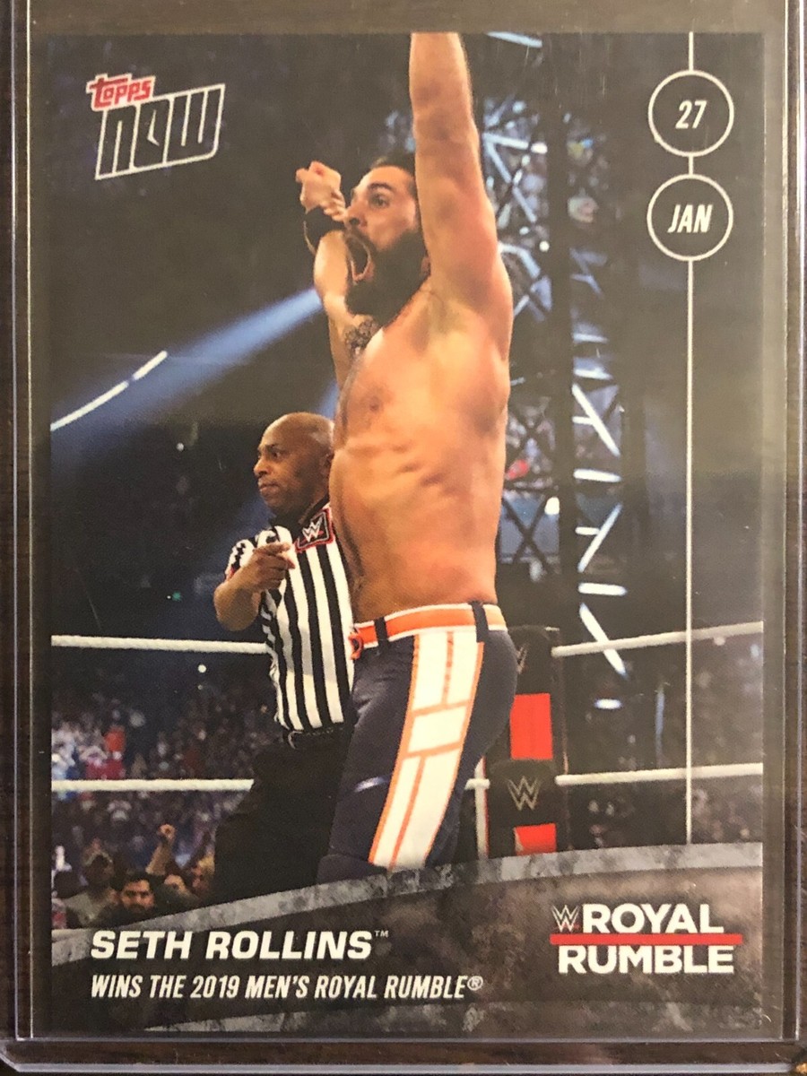 2019 Topps Now WWE #8 Seth Rollins Royal Rumble