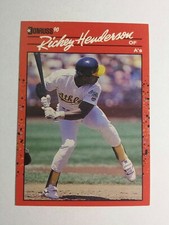 RICKEY HENDERSON 1990 DONRUSS BASEBALL CARD # 304 C6395