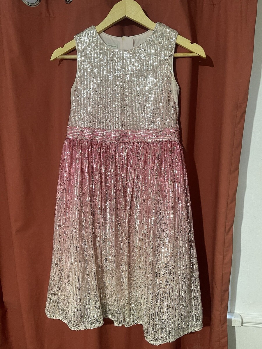 Moonsoon Ombre Sequin Dress Pink | eBay UK